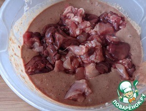 Куриное суфле с печенью и сыром