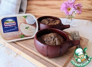 Куриное суфле с печенью и сыром