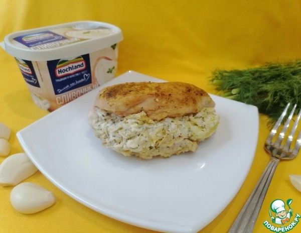 Куриные кармашки с необычной начинкой Куриные кармашки с необычной начинкой