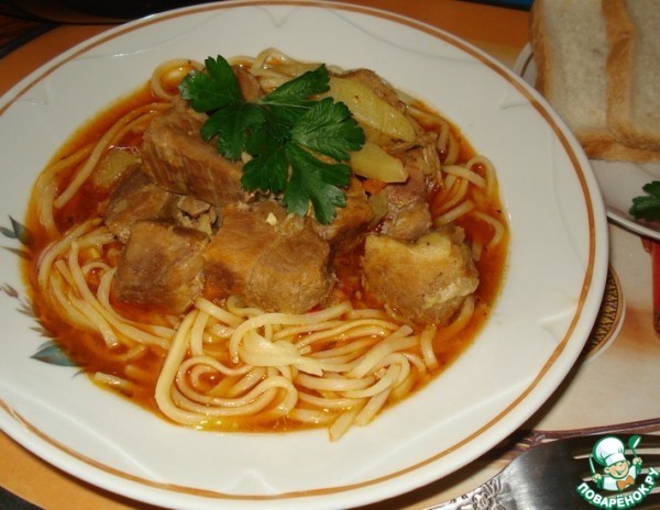 Лагман в мультиварке Лагман в мультиварке