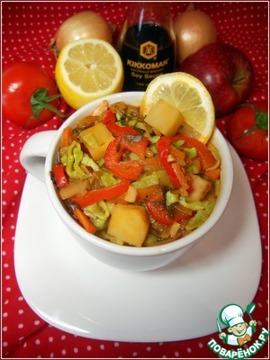 Лапша из зеленого горошка с овощами Лапша из зеленого горошка с овощами