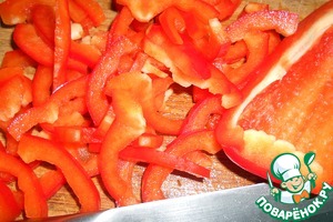 Лапша из зеленого горошка с овощами Лапша из зеленого горошка с овощами