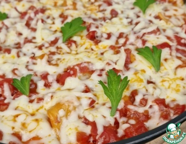 Ленивая лазанья с острым соусом