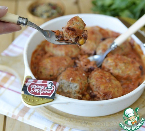 Ленивые голубцы в фасолевой заливке Ленивые голубцы в фасолевой заливке