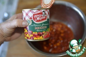 Ленивые голубцы в фасолевой заливке Ленивые голубцы в фасолевой заливке