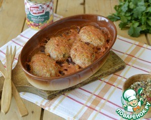 Ленивые голубцы в фасолевой заливке Ленивые голубцы в фасолевой заливке