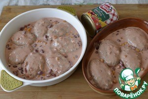 Ленивые голубцы в фасолевой заливке Ленивые голубцы в фасолевой заливке