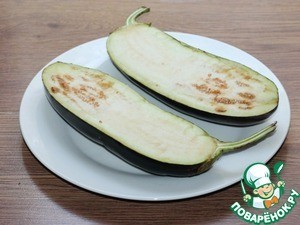 Лодочки из баклажана с творожным сыром Лодочки из баклажана с творожным сыром