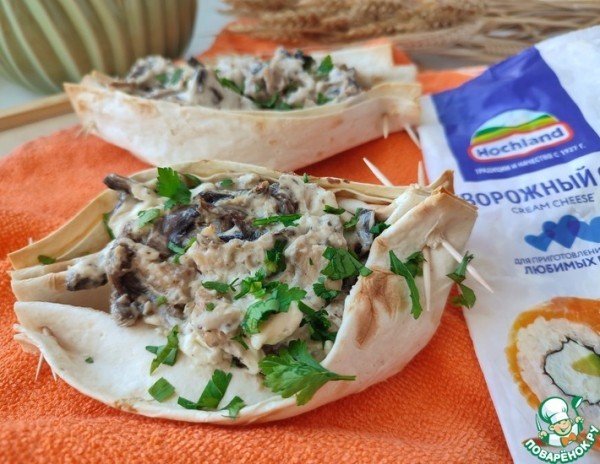 Лодочки из лаваша Лодочки из лаваша