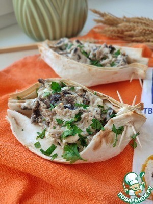 Лодочки из лаваша Лодочки из лаваша