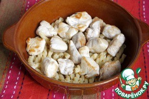 Макаронный гратин с курицей по-итальянски