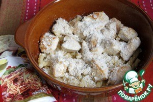 Макаронный гратин с курицей по-итальянски