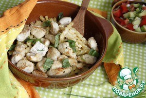 Макаронный гратин с курицей по-итальянски