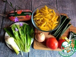 Макароны с колбасой Макароны с колбасой