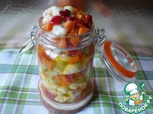 Маринованные овощи "Жардиньера"к натуральным котлетам Маринованные овощи "Жардиньера"к натуральным котлетам