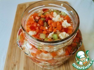 Маринованные овощи "Жардиньера"к натуральным котлетам Маринованные овощи "Жардиньера"к натуральным котлетам