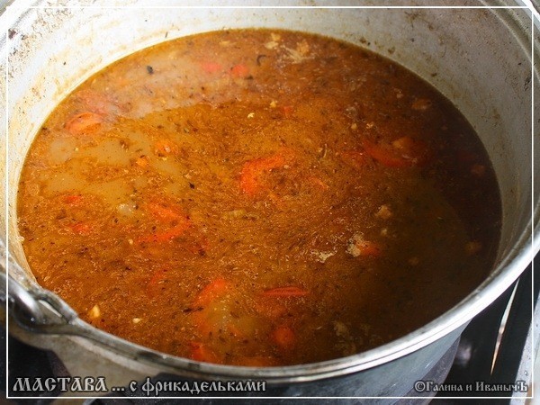 Мастава с фрикадельками Мастава с фрикадельками