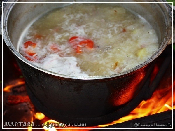 Мастава с фрикадельками Мастава с фрикадельками