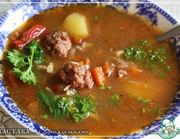 Мастава с фрикадельками Мастава с фрикадельками
