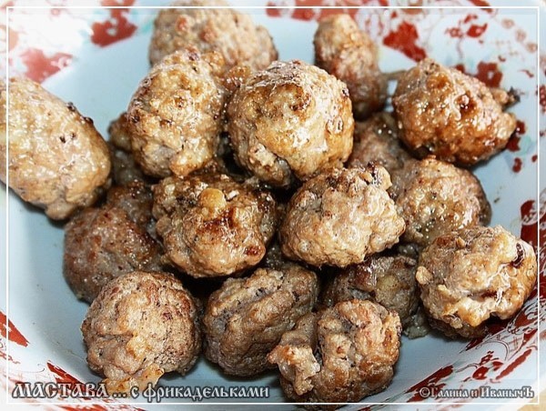 Мастава с фрикадельками Мастава с фрикадельками