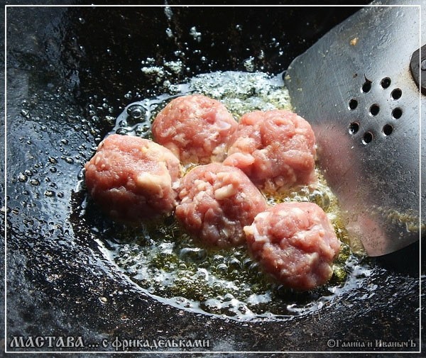 Мастава с фрикадельками Мастава с фрикадельками
