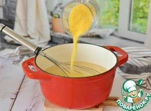 Медовая полента на топлёном молоке Медовая полента на топлёном молоке