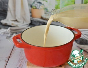 Медовая полента на топлёном молоке Медовая полента на топлёном молоке