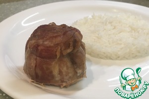 Мешочки из свинины с начинкой Мешочки из свинины с начинкой
