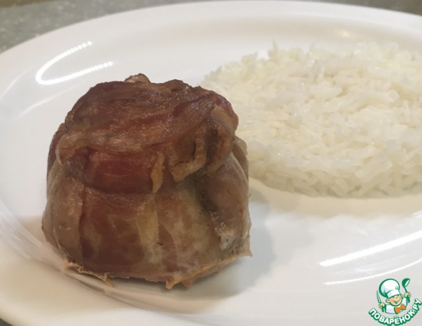 Мешочки из свинины с начинкой Мешочки из свинины с начинкой