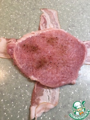 Мешочки из свинины с начинкой Мешочки из свинины с начинкой