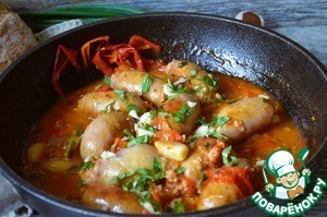 Мини-купаты с томатами и чесноком