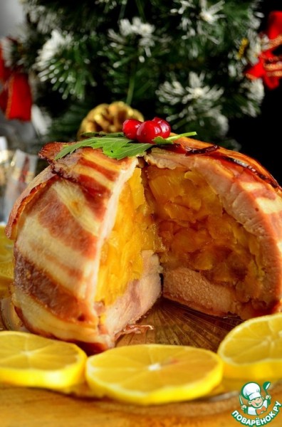 Мясная бомба с ананасом по-киккомановски Мясная бомба с ананасом по-киккомановски