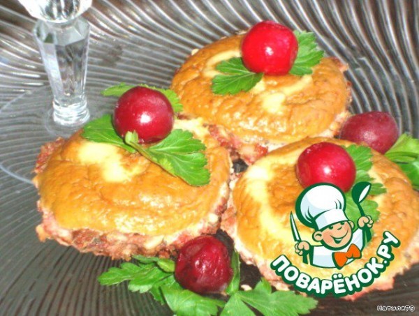 Мясные пирожные с кремом-паштетом Мясные пирожные с кремом-паштетом