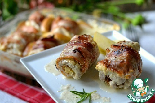 Мясные рулетики с хреном Мясные рулетики с хреном