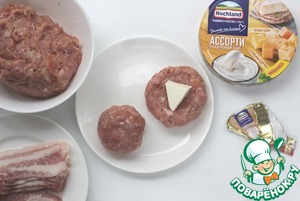 Мясные шарики в беконе