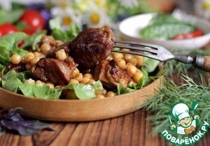 Мясо молодого барашка с нутом Мясо молодого барашка с нутом