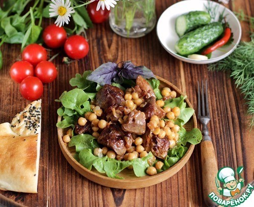 Мясо молодого барашка с нутом Мясо молодого барашка с нутом