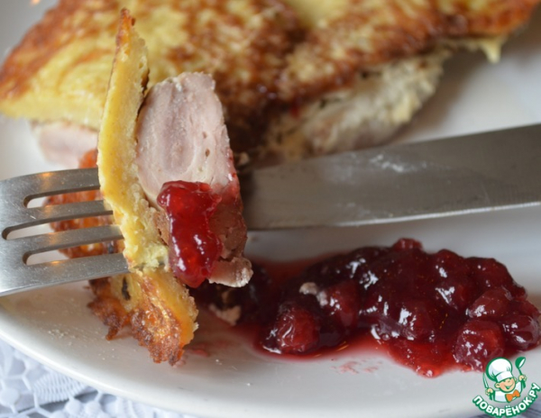 Мясо под драниками "Полесье"