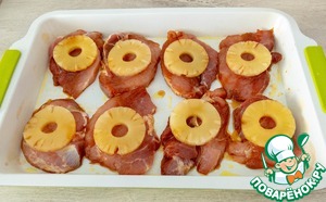 Мясо с ананасом