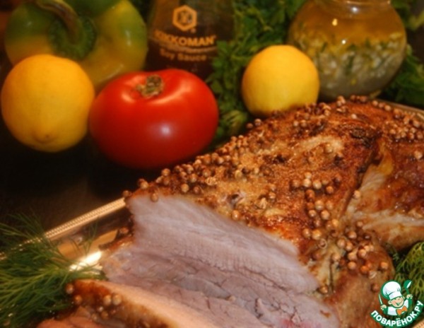 Мясо с ароматным лимонным соусом