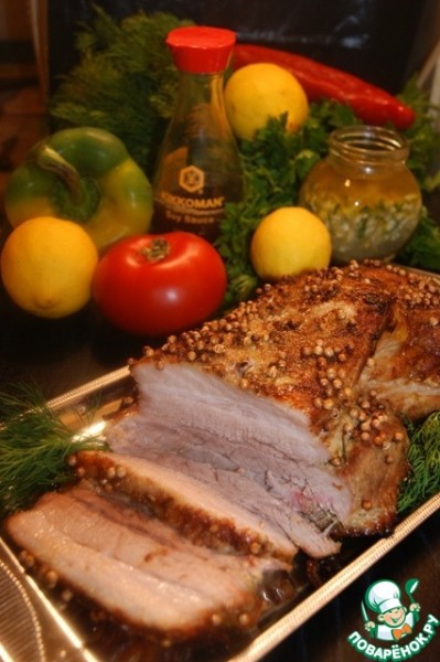 Мясо с ароматным лимонным соусом