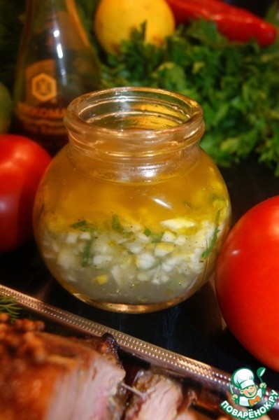 Мясо с ароматным лимонным соусом