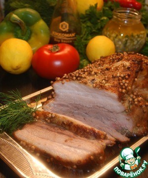 Мясо с ароматным лимонным соусом