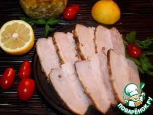 Мясо с ароматным лимонным соусом