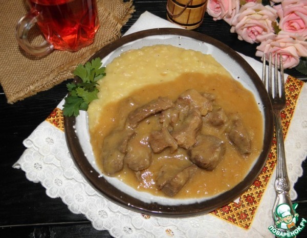 Мясо с подливой "Столовые СССР"