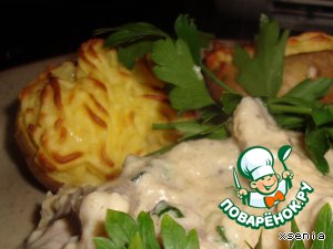 Мясо в густом сырно-горчичном соусе Мясо в густом сырно-горчичном соусе