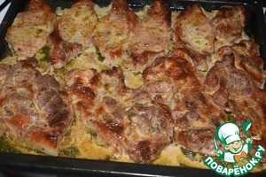 Мясо в яично-горчичном маринаде