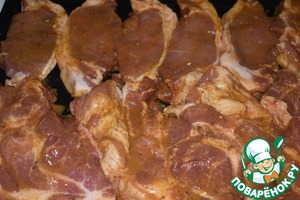 Мясо в яично-горчичном маринаде