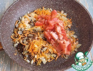 Мясо, запеченное с овощами и полентой Мясо, запеченное с овощами и полентой