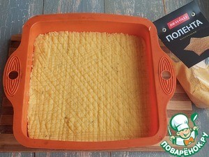 Мясо, запеченное с овощами и полентой Мясо, запеченное с овощами и полентой